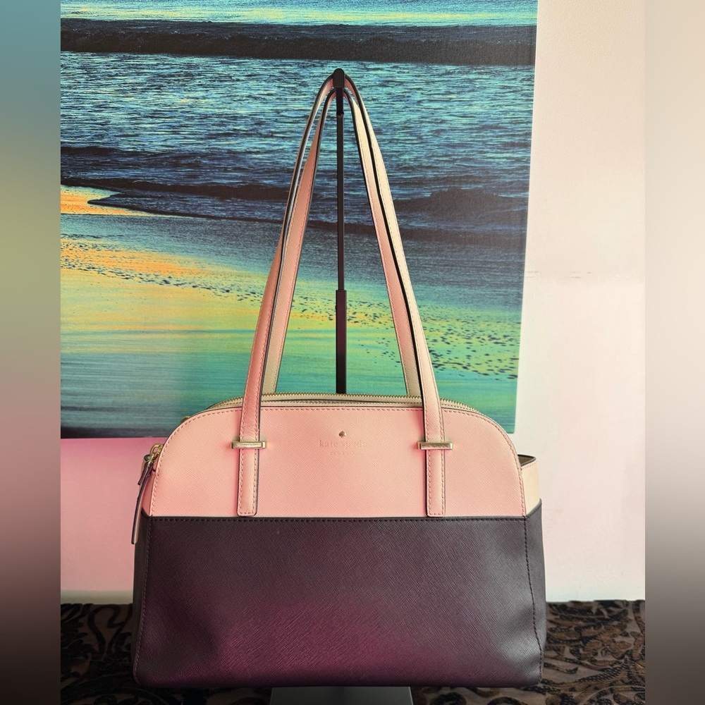 Authentic Kate Spade New York Cedar Street Elissa Satchel in Clocktower/Black